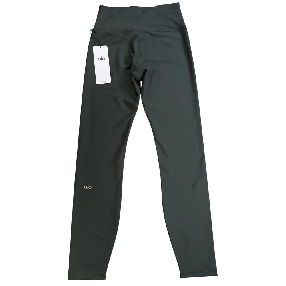 NEW Alo 7/8 High Waist Airlift Legging Womens Medium Charcoal Green Yoga Gym NWT